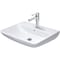 Duravit Washbasin 650mm ME by STARCK white with OF with TP 1 TH WonderGliss 23356500001 - alternate 1